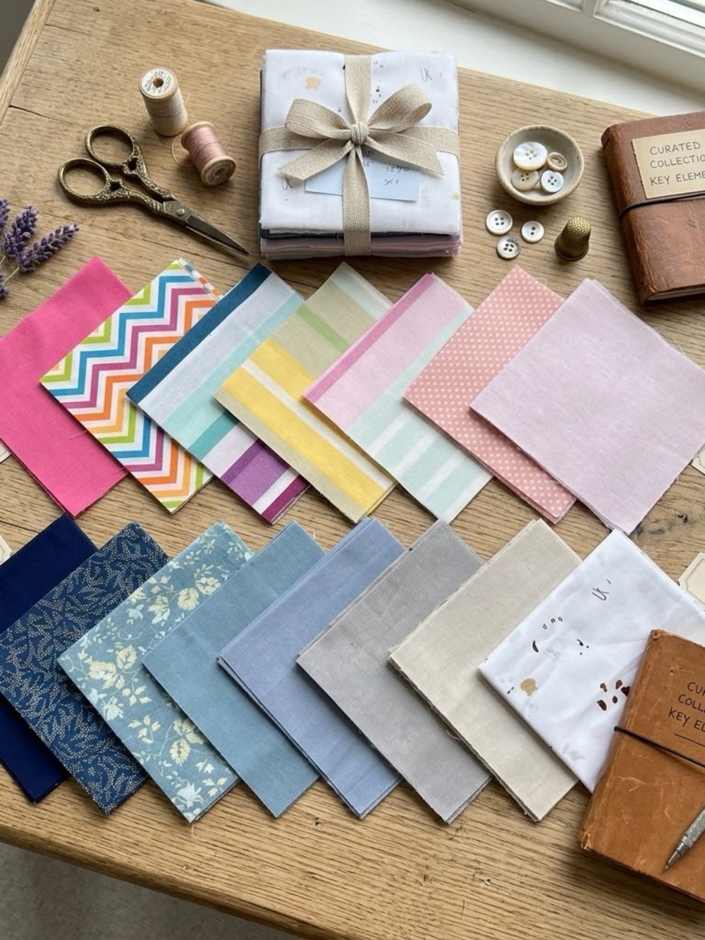 Starlight & Sorbet pre cut charm pack 5" square fabric quilt scrap cotton 150pcs